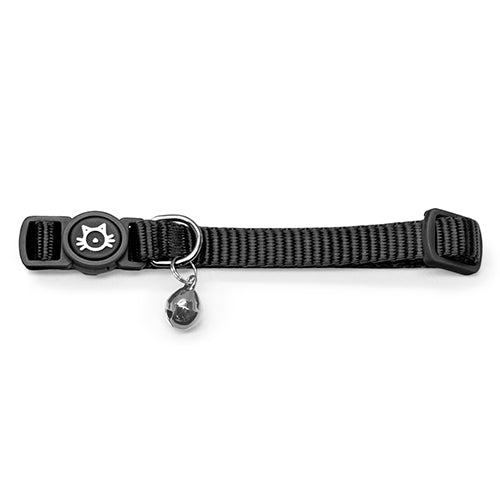 Bainbridge Nylon Cat Collar with Safety Buckle - Black