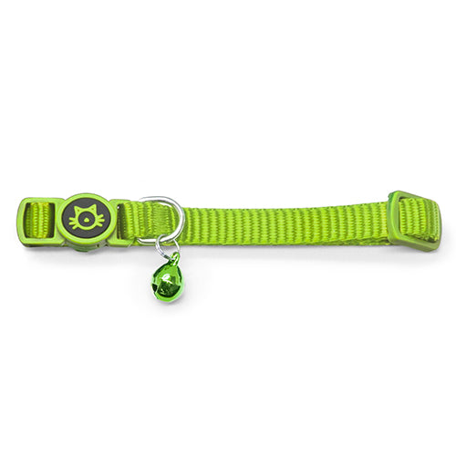 Bainbridge Nylon Cat Collar with Safety Buckle - Green
