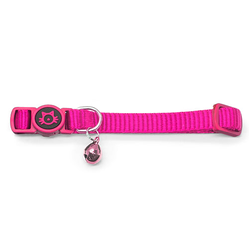 Bainbridge Nylon Cat Collar with Safety Buckle - Pink