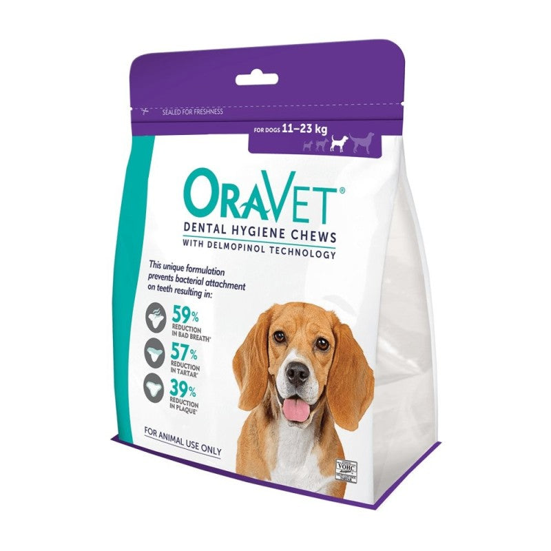 Oravet Medium Dog Dental Chews 28 Pack