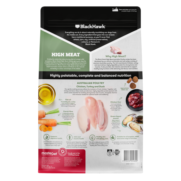 Black Hawk High Meat Australian Poultry Recipe