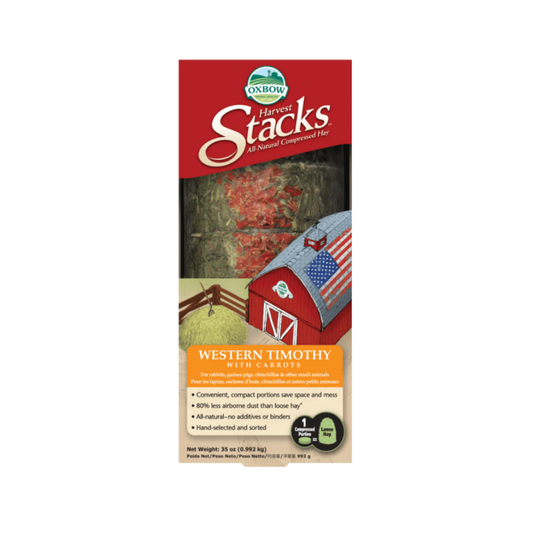 Oxbow Harvest Stacks - Western Timothy Hay with Carrot 1kg