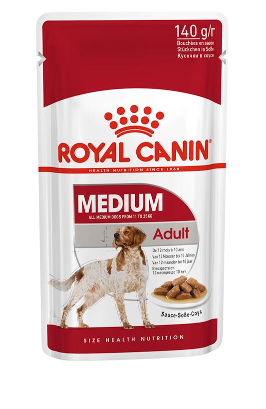 Royal Canin Medium Adult Chunks in Gravy