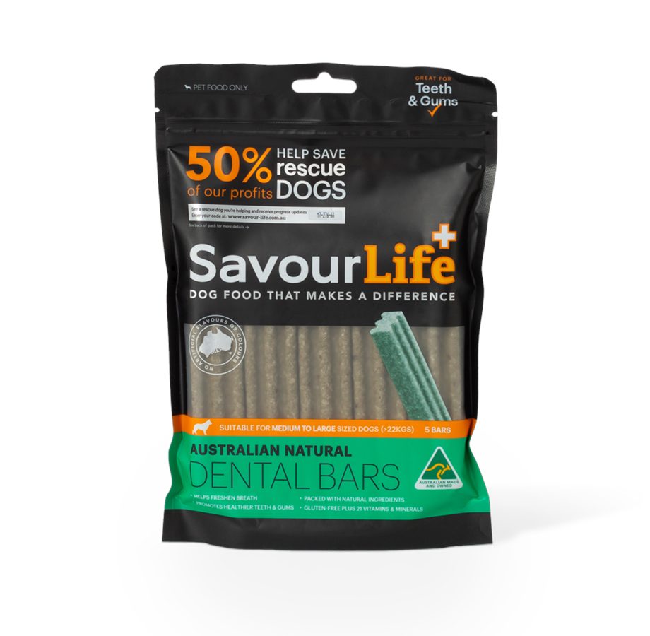 SavourLife - Natural Dental Bars for Medium/Large Dogs