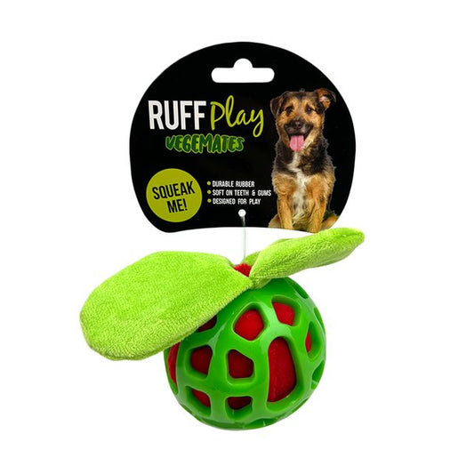 Ruff Play Squeaky Plush Apple