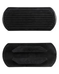 Load image into Gallery viewer, STC - Rubber Stirrup Pads - pair of black ribbed pads
