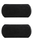 Load image into Gallery viewer, STC - Rubber Stirrup Pads - pair of black ribbed pads, second view
