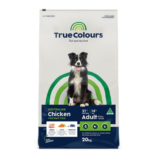 True Colours Chicken And Brown Rice Adult Dog Food