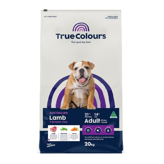 True Colours Lamb And Brown Rice Adult Dog Food