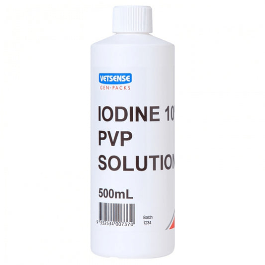 Vetsense Iodine 10% PVP Solution