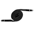 Load image into Gallery viewer, Vivid - Cotton Hack Reins - black reins, coiled
