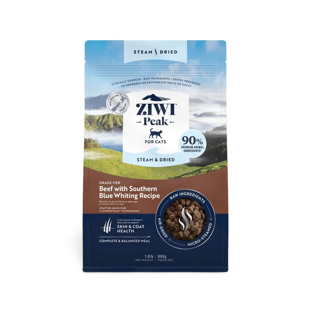 ZIWI Steam Dried Beef with Southern Blue Whiting Cat
